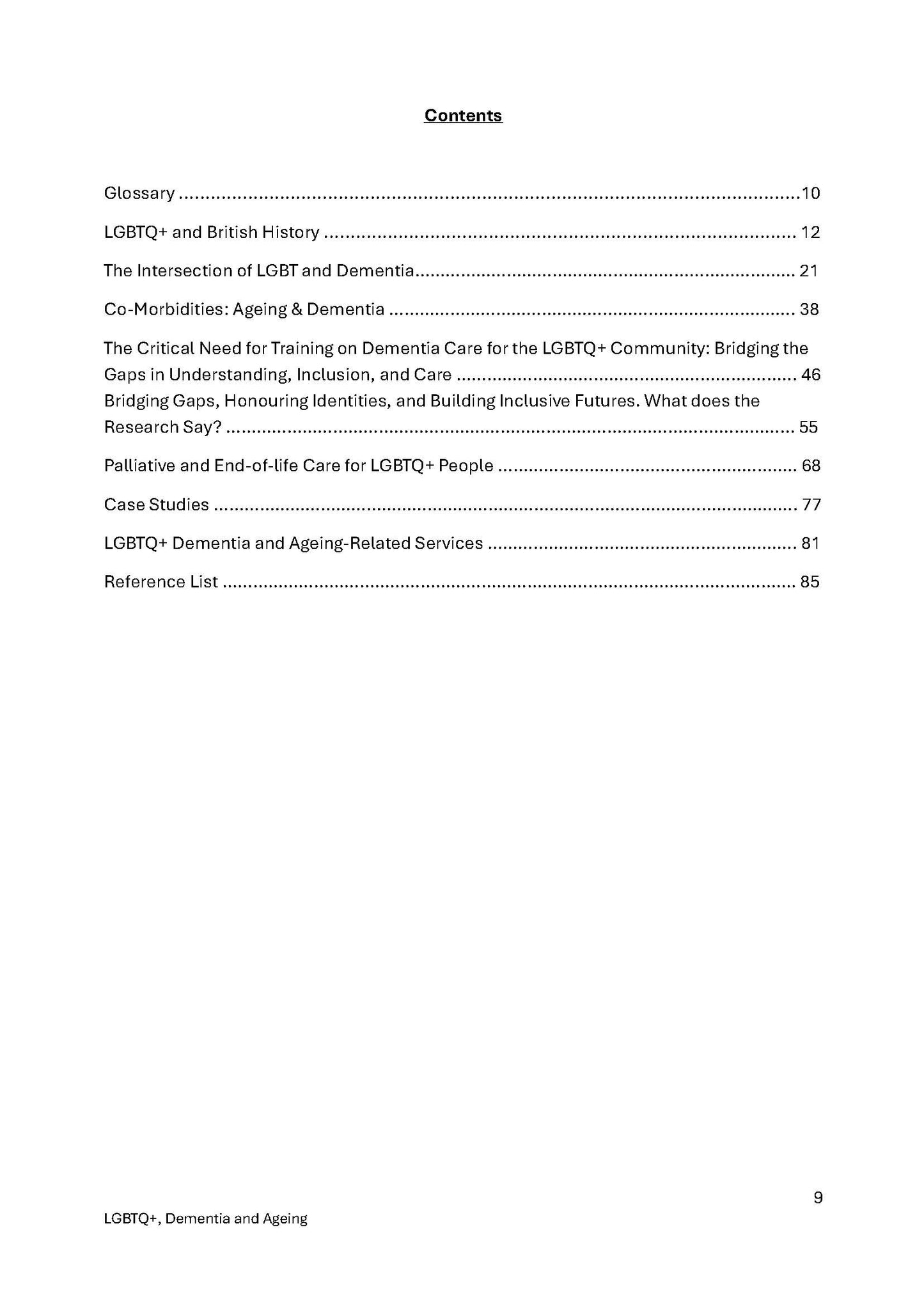 LGBTQ+, Dementia and Ageing